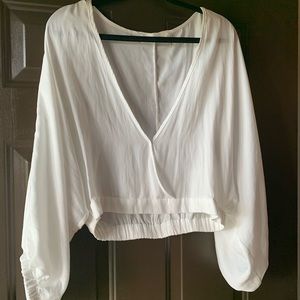 Flowy crop blouse